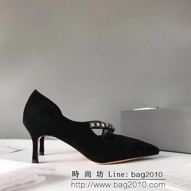 DIOR迪奧 2018秋季新款 磨砂皮 高跟女單鞋 QZS1543